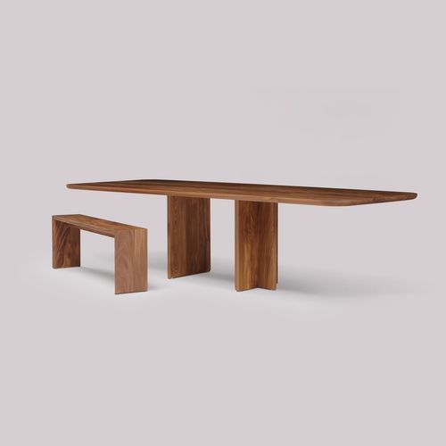Tavolo contemporaneo - LINEGROUND FARM - Skram Furniture - in rovere / in noce / in ciliegio