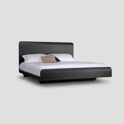 Letto matrimoniale - LINEGROUND - Skram Furniture - contemporaneo / con testiera / su misura