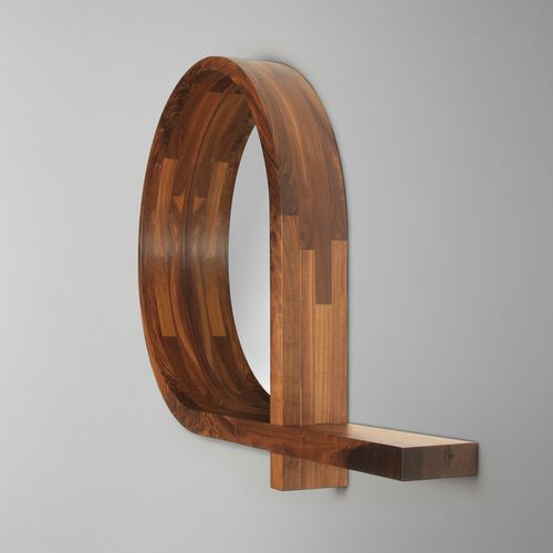 Specchio a muro - DROP - Skram Furniture - contemporaneo / in rovere / in noce