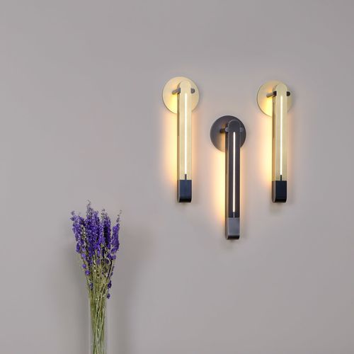 Applique contemporanea - TORPEDO - Skram Furniture - da interno / in acciaio / in bronzo