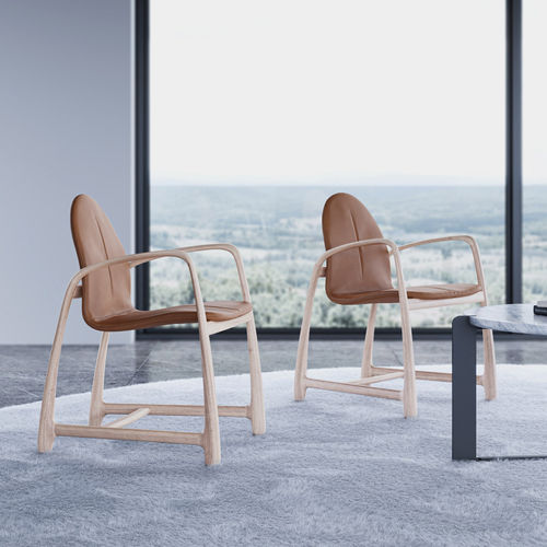 Sedia contemporanea - V4 - Skram Furniture - da interno / in tessuto / in pelle