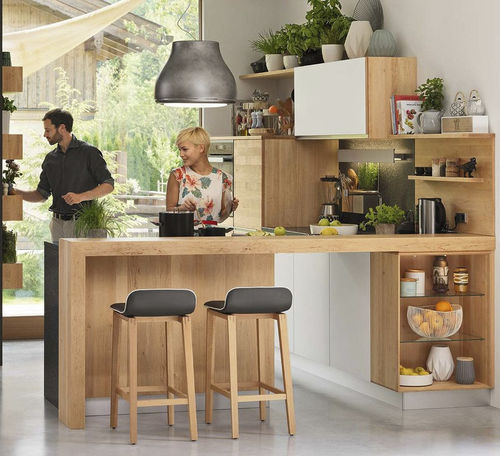 Cucina contemporanea - L1 - TEAM 7 - in rovere / in noce / in ciliegio