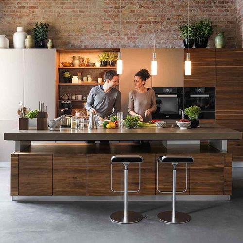 Cucina contemporanea - K7 - TEAM 7 - in legno / in legno massiccio / con isola