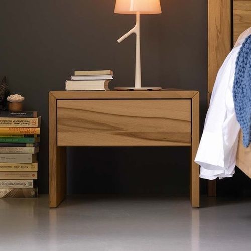 Comodino contemporaneo - LUNETTO - TEAM 7 - in rovere / in noce / in ciliegio
