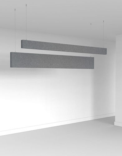Baffle acustico in feltro - Hush Slim - 3Form - sospeso / a soffitto / rettangolare