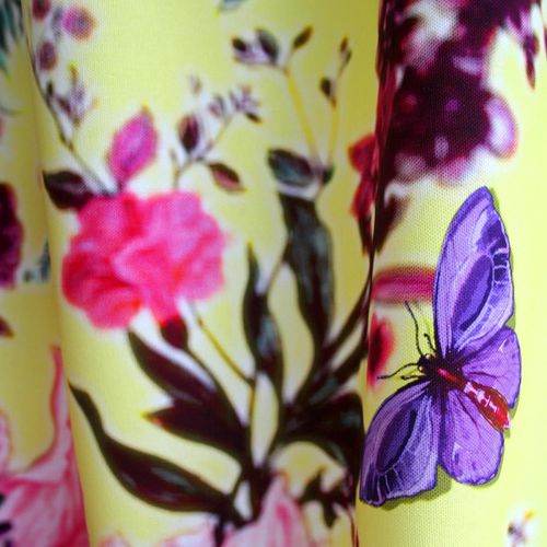 Tessuto da tappezzeria - BUTTERFLY BLURR - Timorous Beasties - a fiori / in cotone