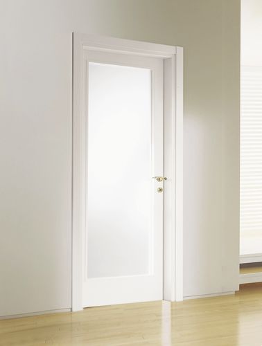 Porta da interno - Sintonia Granvetro - TreP Srl - in legno / in vetro / battente