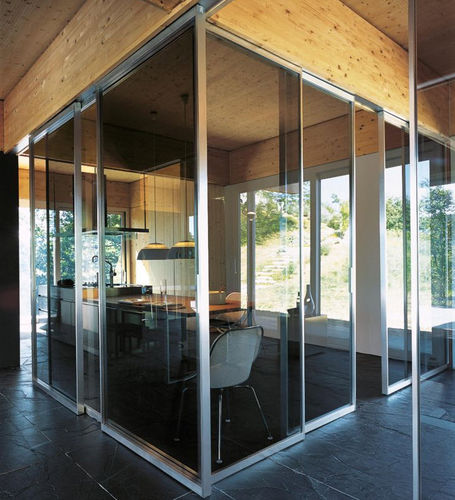 Parete fissa - PAVILION LIGHT - TreP Srl - scorrevole / in legno / in cristallo