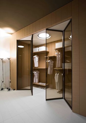 Porta da interno - PAVILION LIBRO - TreP Srl - in legno / in vetro / in metallo