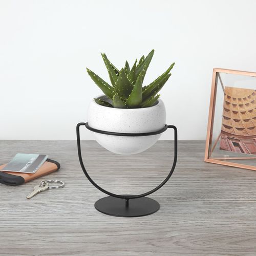 Vaso da giardino in ceramica - NESTA  - Umbra - rotondo / per uso residenziale