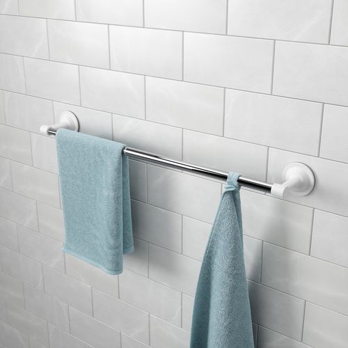 Portasalviette a 1 barra - FLEX SURELOCK - Umbra - da parete / in cromo