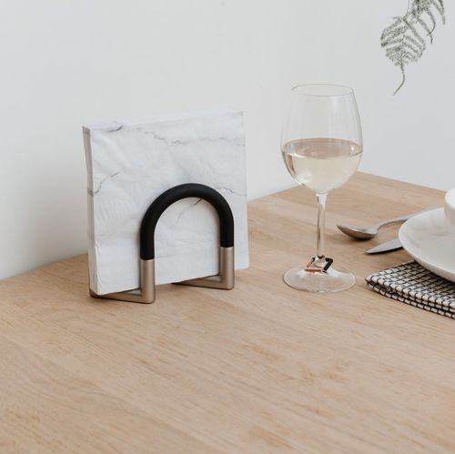 Portatovagliolo in metallo - SWIVEL - Umbra - in plastica / per uso residenziale / contract