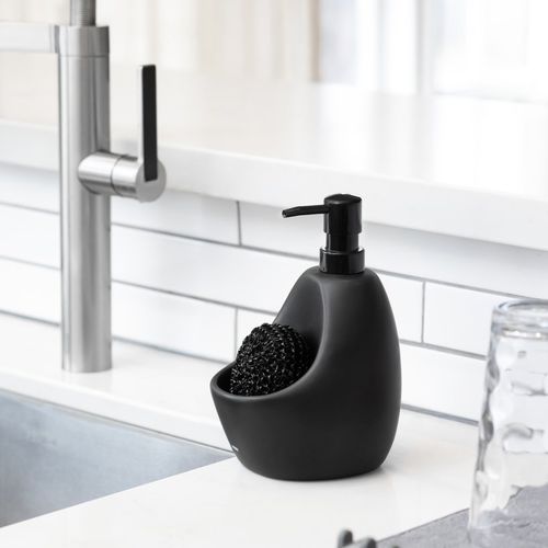 Distributore di sapone per uso residenziale - JOEY  - Umbra - da appoggio / in ceramica / manuale