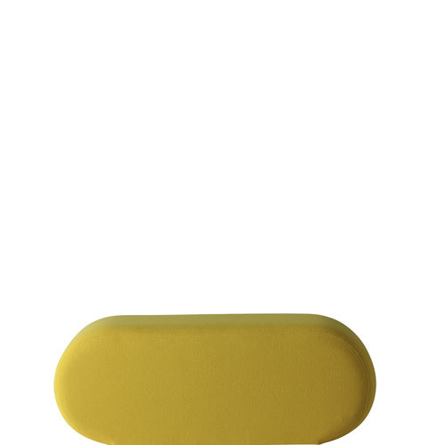 Pouf contemporaneo - WELLE 5 - VerPan - in tessuto / in legno compensato / tondo