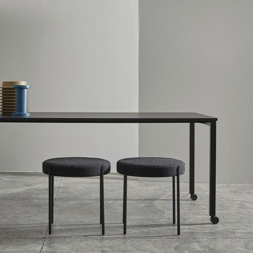 Sgabello contemporaneo - SERIES 430 - VerPan - con supporto in acciaio inossidabile / imbottito / contract