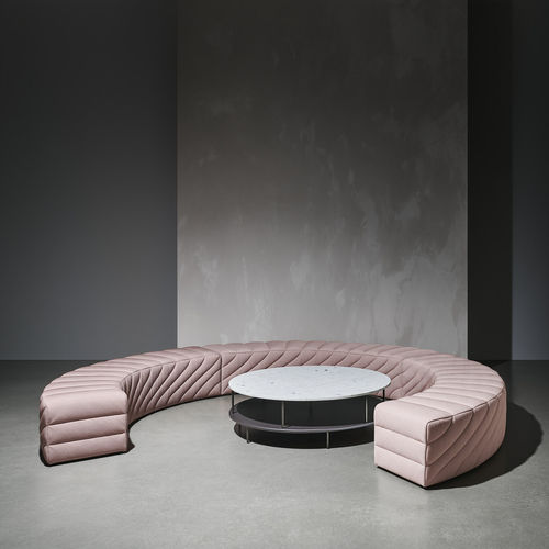 Divanetto imbottito modulare - Adagio  - Wittmann - contemporaneo / in tessuto / con supporto in plastica
