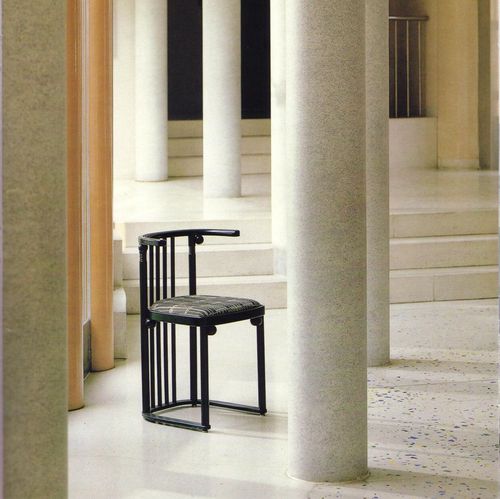 Sedia da pranzo Art Deco - Fledermaus  - Wittmann - da interno / in tessuto / in pelle