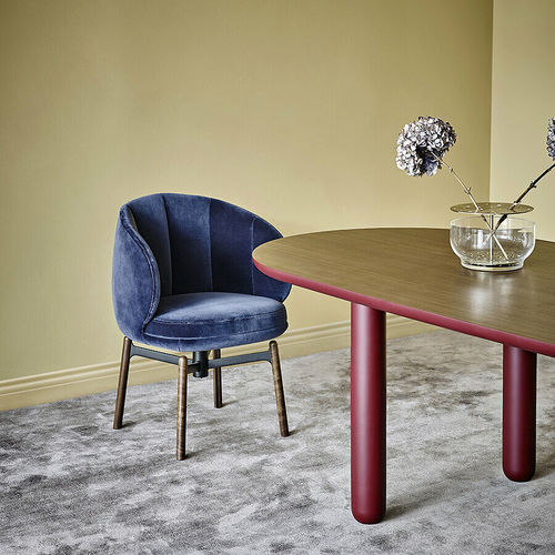 Sedia da pranzo contemporanea - Vuelta FD - Wittmann - da interno / in tessuto / in pelle
