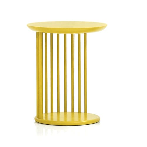 Tavolo d'appoggio contemporaneo - Sticks  - Wittmann - in metallo / con supporto in metallo / rotondo