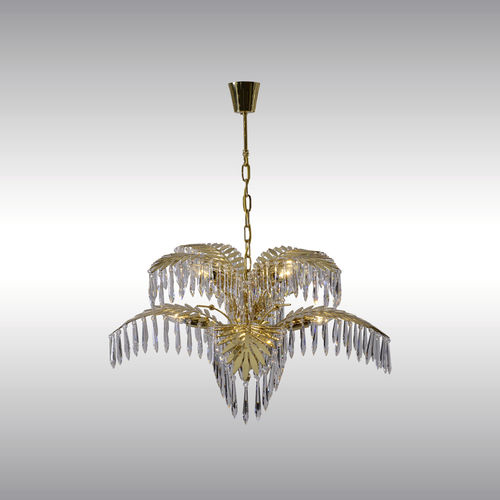 Lampadario classico - PALMANOVA : 21703 - Woka Lamps Vienna - in cristallo / in ottone / a incandescenza