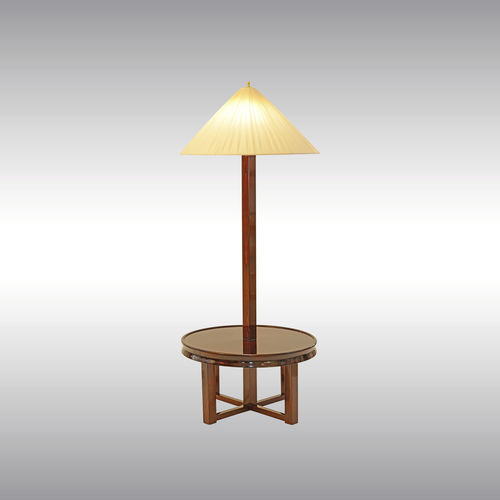 Lampada da terra - WW-19 20319 - Woka Lamps Vienna - in seta / in legno / classica