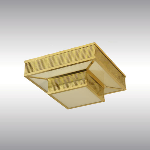 Plafoniera classica - WW6 - Woka Lamps Vienna - in vetro / in ottone / LED