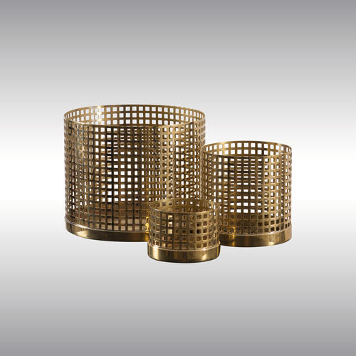 Vaso da giardino in ottone - 21827 - Woka Lamps Vienna - da appoggio / rotondo