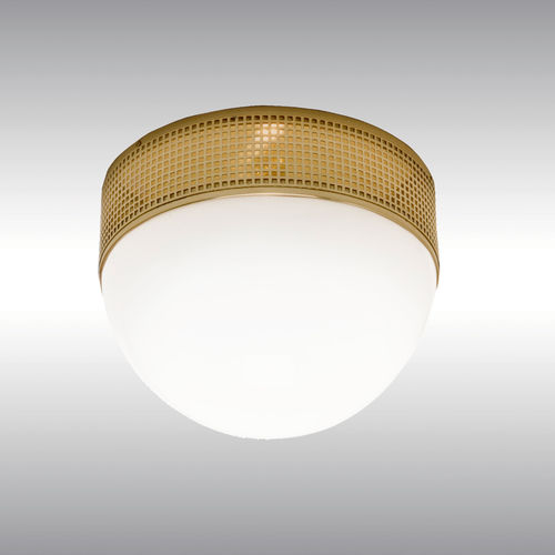Plafoniera classica - 84 (WW3D/35) - Woka Lamps Vienna - rotonda / in vetro soffiato / in ottone