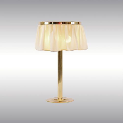 Lampada da tavolo - FL2 69 - Woka Lamps Vienna - in seta / in ottone / classica