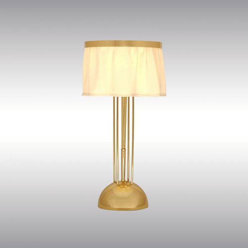 Lampada da tavolo - WITTGENSTEIN 20311 - Woka Lamps Vienna - in seta / in nichel / in ottone