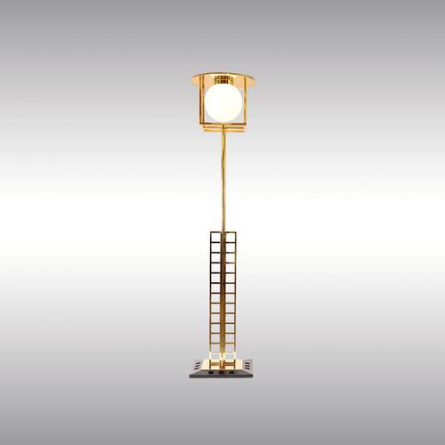 Lampada da terra - GLASGOW 21321 - Woka Lamps Vienna - in ottone / classica / con cavo