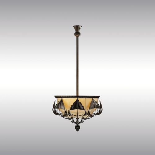 Lampada a sospensione - PECHE2 21312 - Woka Lamps Vienna - in ottone / classica / con cavo