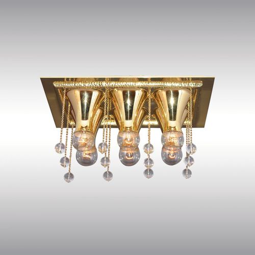 Plafoniera in stile - HOCHREITH 21213 - Woka Lamps Vienna - in ottone / LED / a incandescenza
