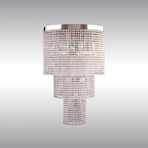 Lampadario classico - CR1 38 - Woka Lamps Vienna - in vetro / in ottone / a cascata