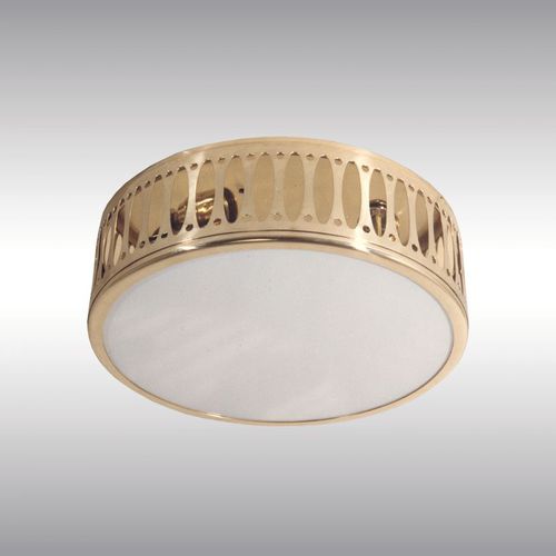 Plafoniera classica - WW8 44 - Woka Lamps Vienna - rotonda / in vetro / in ottone