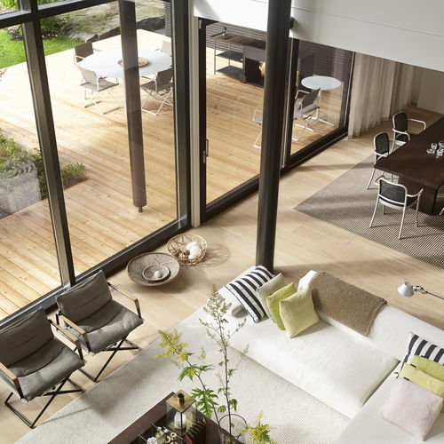 Tappeto contemporaneo - FIELD - Woodnotes - a righe / in fibra di carta / rettangolare