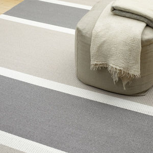 Tappeto contemporaneo - BRIDGE - Woodnotes - a righe / in cotone / in fibra di carta