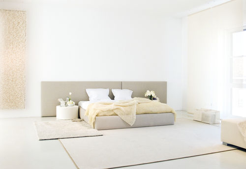 Letto matrimoniale - Woodnotes - singolo / contemporaneo / imbottito