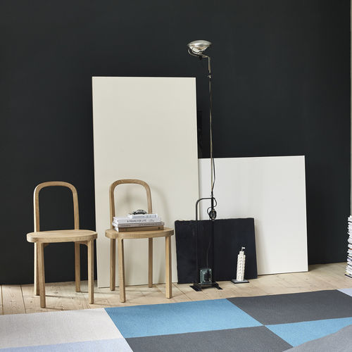 Sedia da pranzo contemporanea - SIRO - Woodnotes - in rovere / in tessuto / in pelle