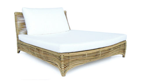 Chaise longue contemporanea - DALAI SPA - Yothaka - in bambù / bianca