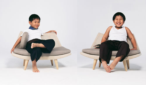 Poltrona contemporanea - Yothaka - in tessuto / per bambini
