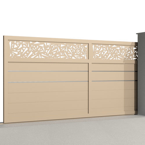 Cancello scorrevole - City TURIN C007 - Gates-Creations - destro / sinistro / in alluminio