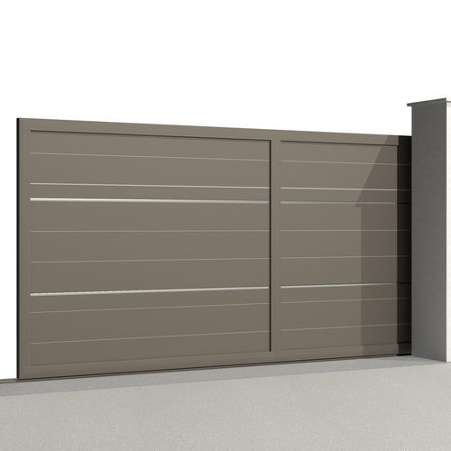 Cancello scorrevole - VERNE C011 - Gates-Creations - destro / sinistro / in alluminio