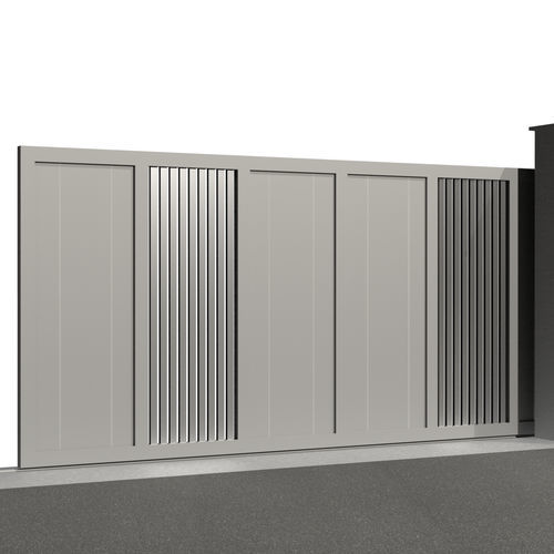 Cancello scorrevole - Tr&eacute;sor DIAMANT C015 - Gates-Creations - destro / sinistro / in alluminio