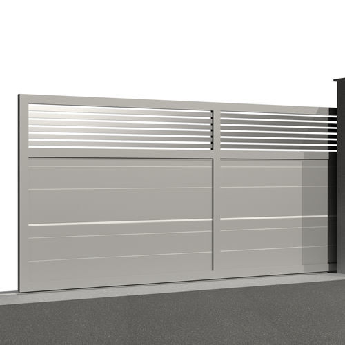 Cancello scorrevole - Tr&eacute;sor AMBRE C023 - Gates-Creations - destro / sinistro / in alluminio