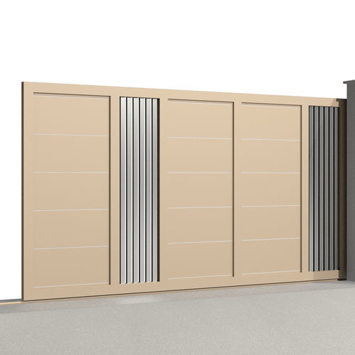 Cancello scorrevole - Tr&eacute;sor SAPHIR C025 - Gates-Creations - destro / sinistro / in alluminio
