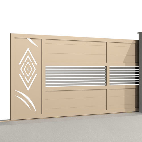 Cancello scorrevole - City SOFIA C026 - Gates-Creations - destro / sinistro / in alluminio