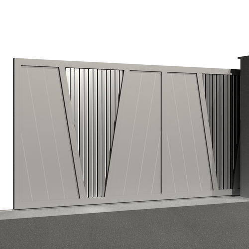 Cancello scorrevole - Tr&eacute;sor AMETHYSTE C029 - Gates-Creations - destro / sinistro / in alluminio