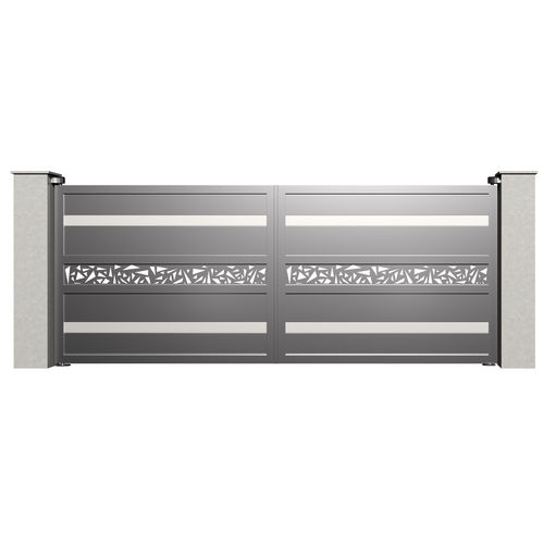Cancello battente - City VARSOVIE B012 - Gates-Creations - destro / sinistro / in alluminio