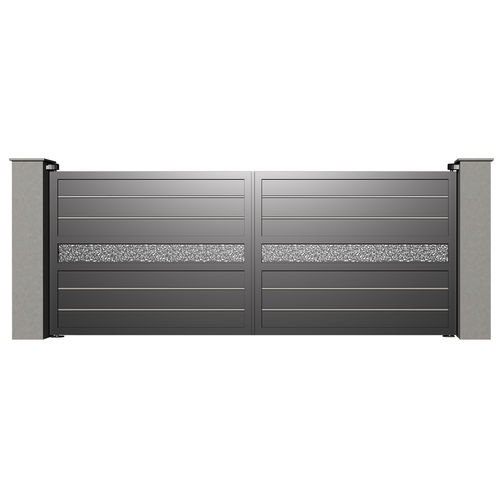 Cancello battente - City VIENNE B022 - Gates-Creations - destro / sinistro / in alluminio
